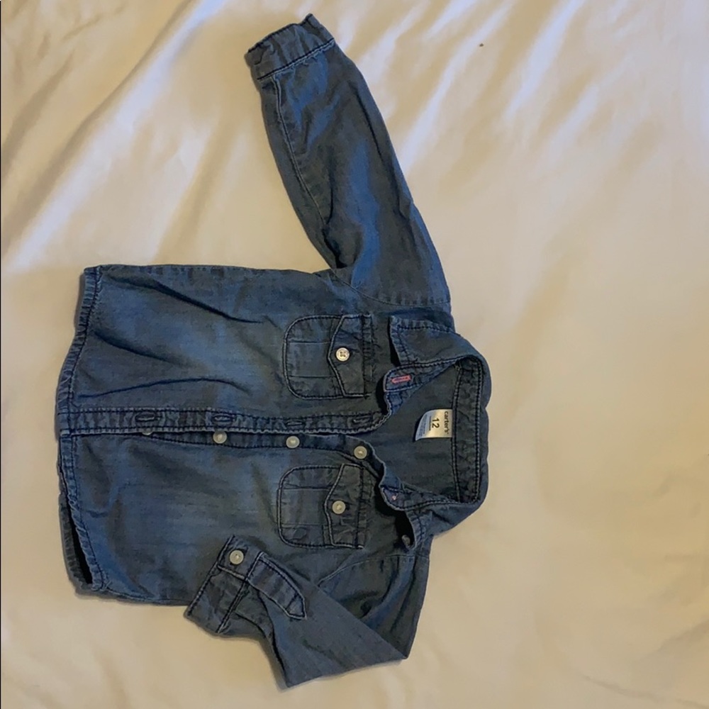 Denim button up